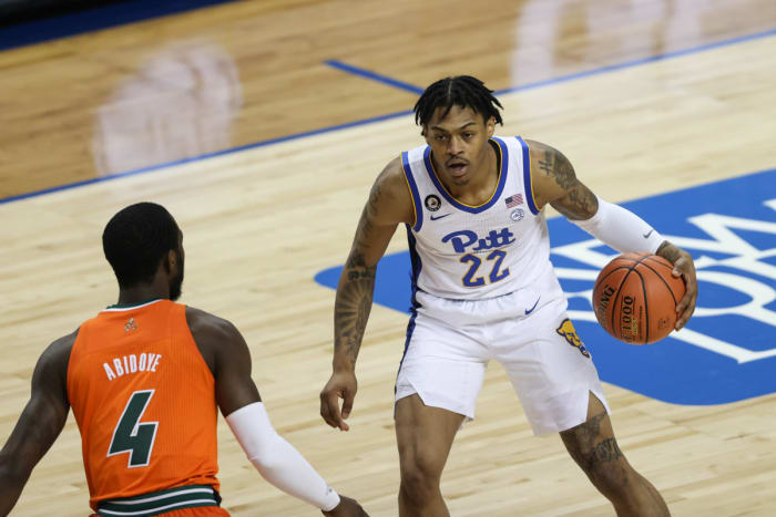 #22 Nike Sibande in his last game action - the 2021 ACC Tournament